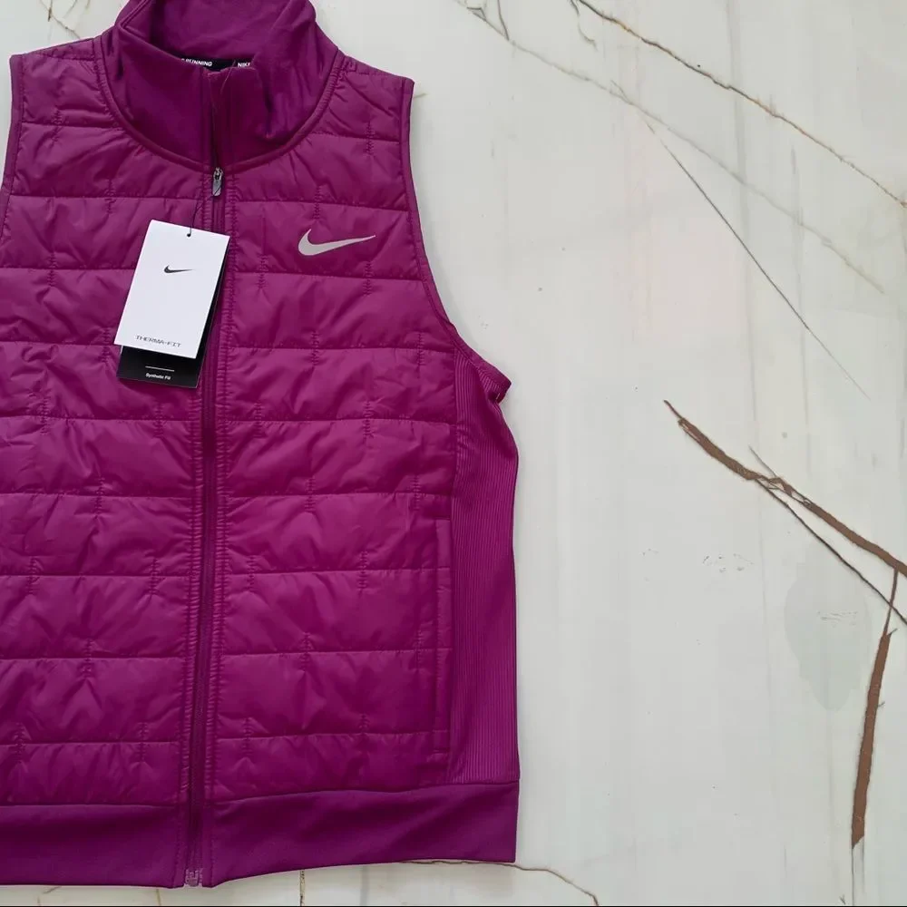 Nike Running Vest Women's XS Therma-Fit Synthetic Fill Purple DD6084-503 NEW - Picture 3 of 10